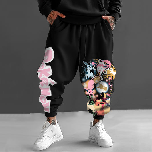 Pokémon Unisex Casual Anime Streetwear Pants