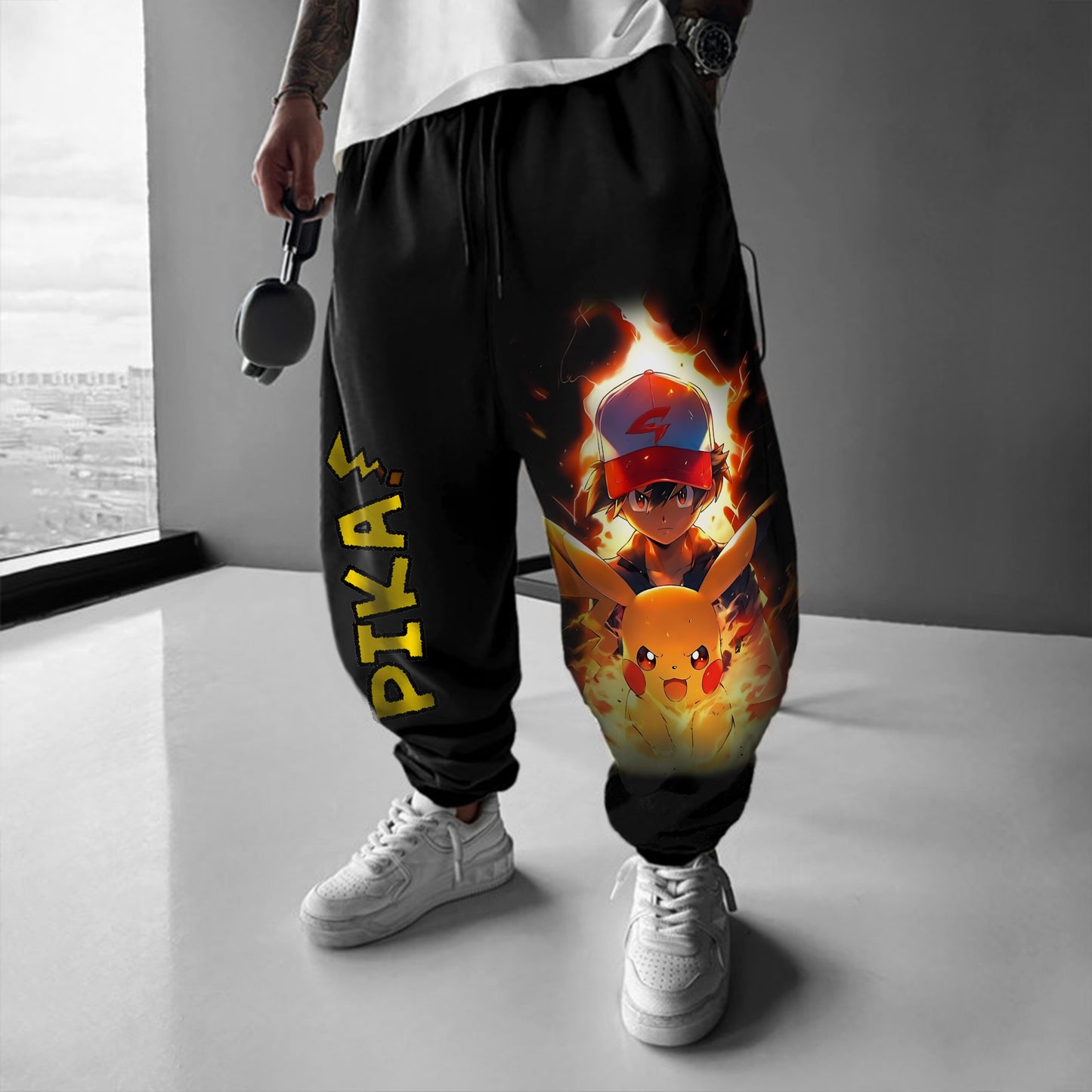 Pokémon Unisex  Casual Anime Streetwear Pants