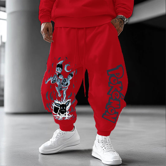 Pokémon Unisex Casual Anime Streetwear Pants