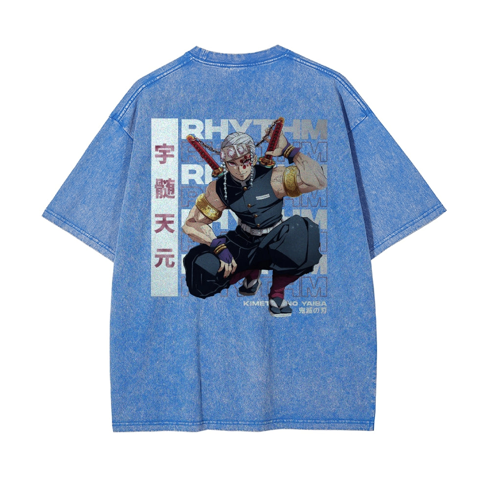 OG Tengen Uzui Vintage Oversized T-Shirt | Demon Slayer