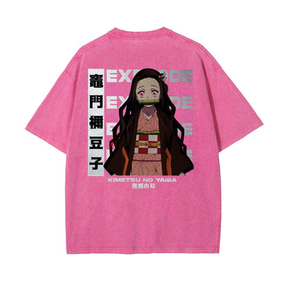 OG Nezuko Kamado Vintage Oversized T-Shirt | Demon Slayer