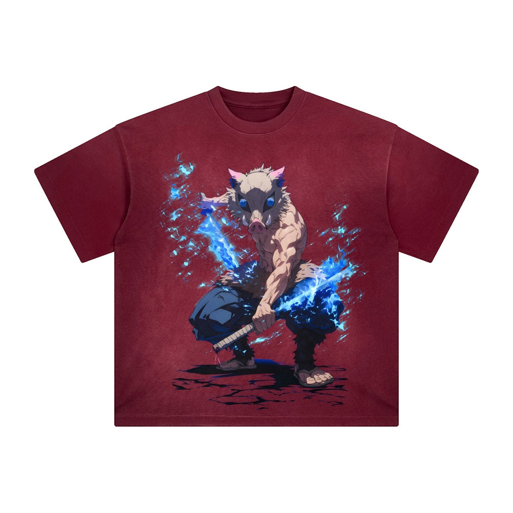 Unisex Vintage Tee丨  Demon Slayer Tee