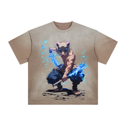 Unisex Vintage Tee丨  Demon Slayer Tee