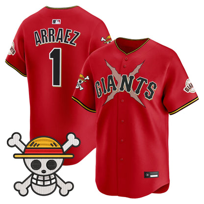 Men's San Francisco Giants x One Piece Vapor Premier Limited Jersey - Stitched