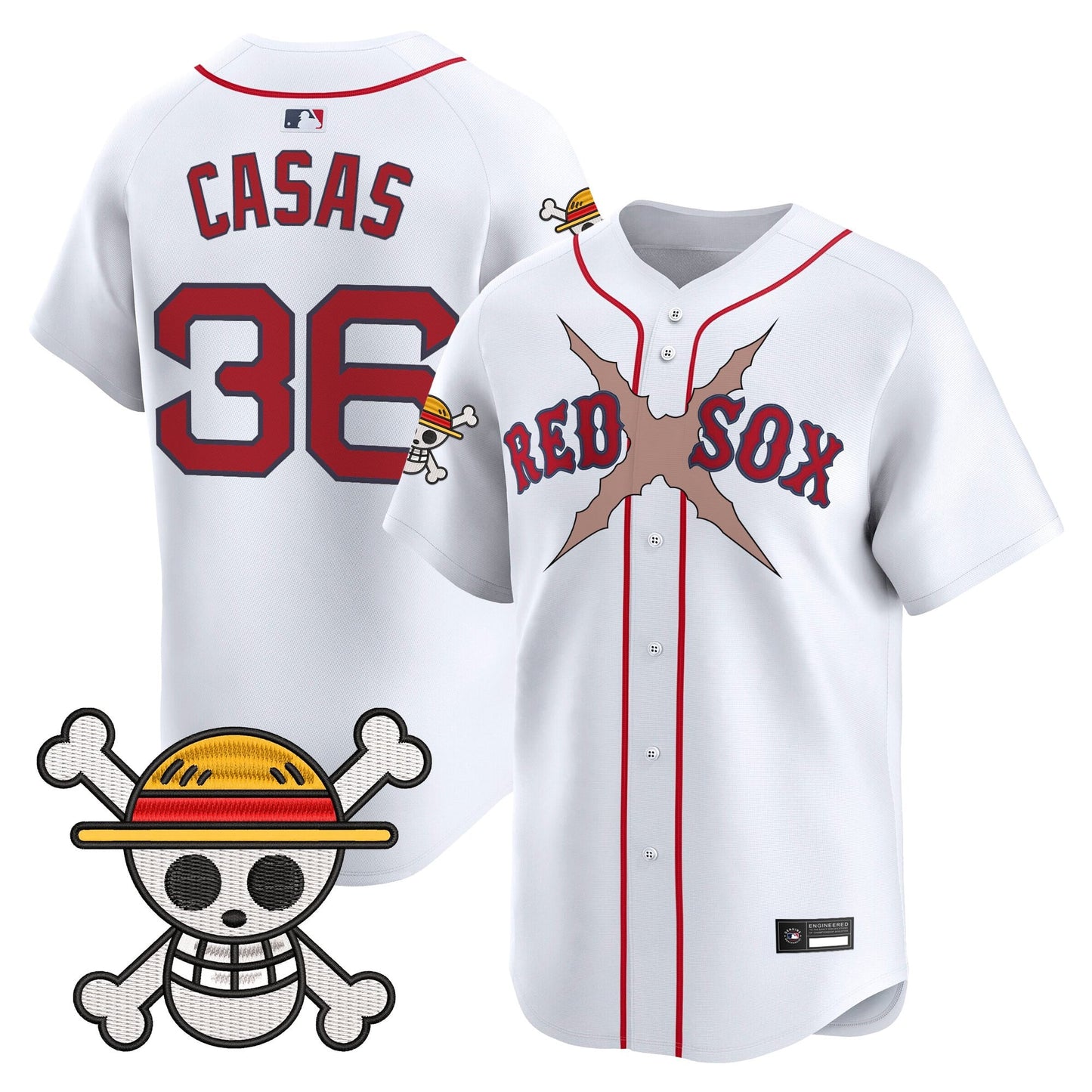 Men's Boston Red Sox x One Piece Vapor Premier Limited Jersey - Stitched