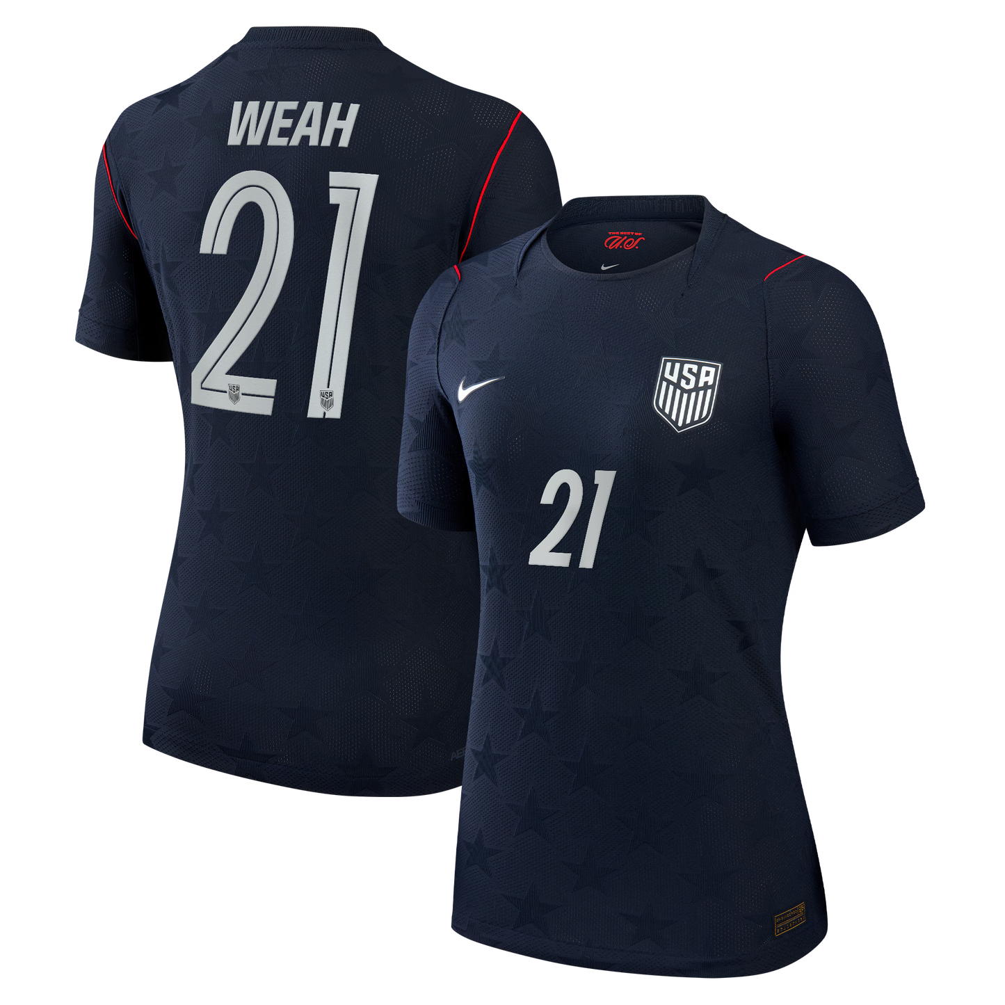 Timothy Weah USMNT Women's 2026 Away Match Jersey - Blue