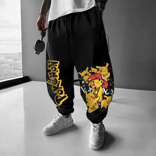 Pokémon Unisex Casual Anime Streetwear Pants