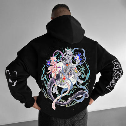 Pokémon Unisex Anime Graphic Streetwear Vintage Hoodie