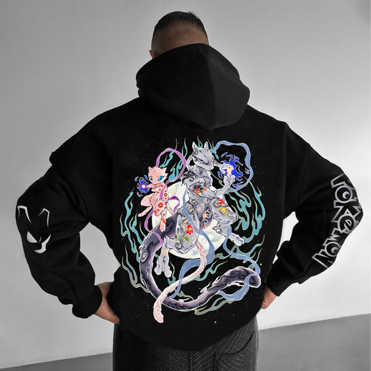 Pokémon Unisex Anime Graphic Streetwear Vintage Hoodie