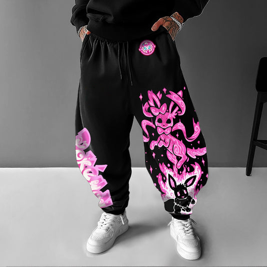 Pokémon Unisex Casual Anime Streetwear Pants