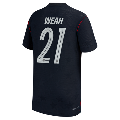 Timothy Weah USMNT Youth 2026 Away Match Jersey - Blue