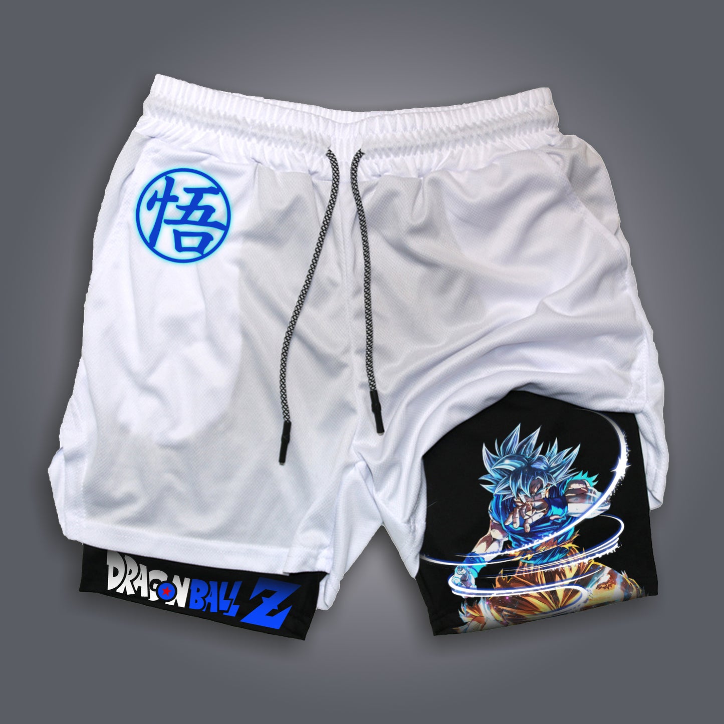 Unisex Anime Print Drawstring   Shorts