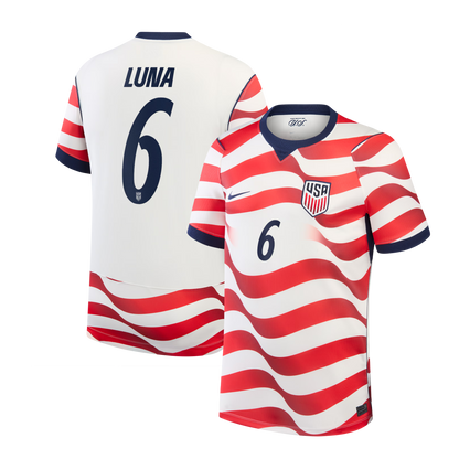 Diego Luna USMNT 2026 Home Stadium Replica Jersey - White
