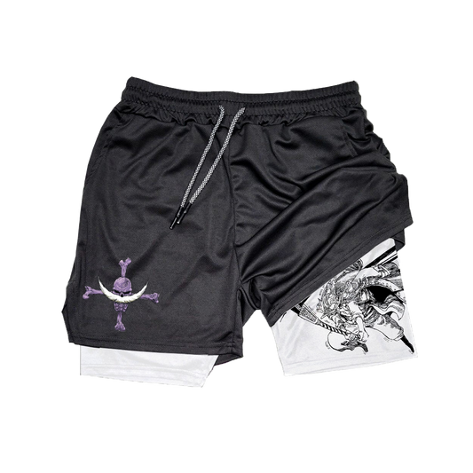 White Beard Anime Gym Performance Shorts