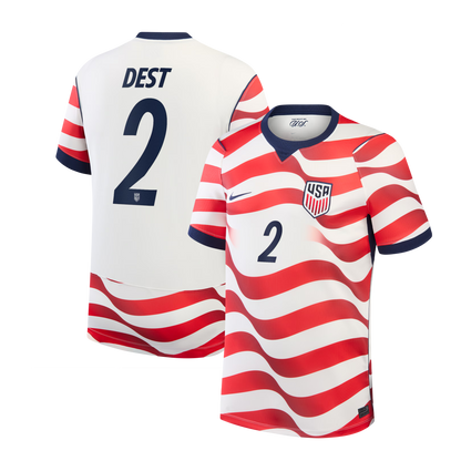 Sergiño Dest USMNT 2026 Home Stadium Replica Jersey - White