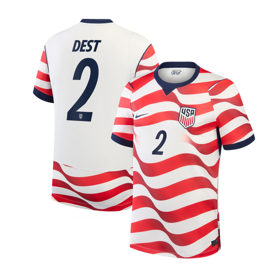Sergiño Dest USMNT 2026 Home Stadium Replica Jersey - White