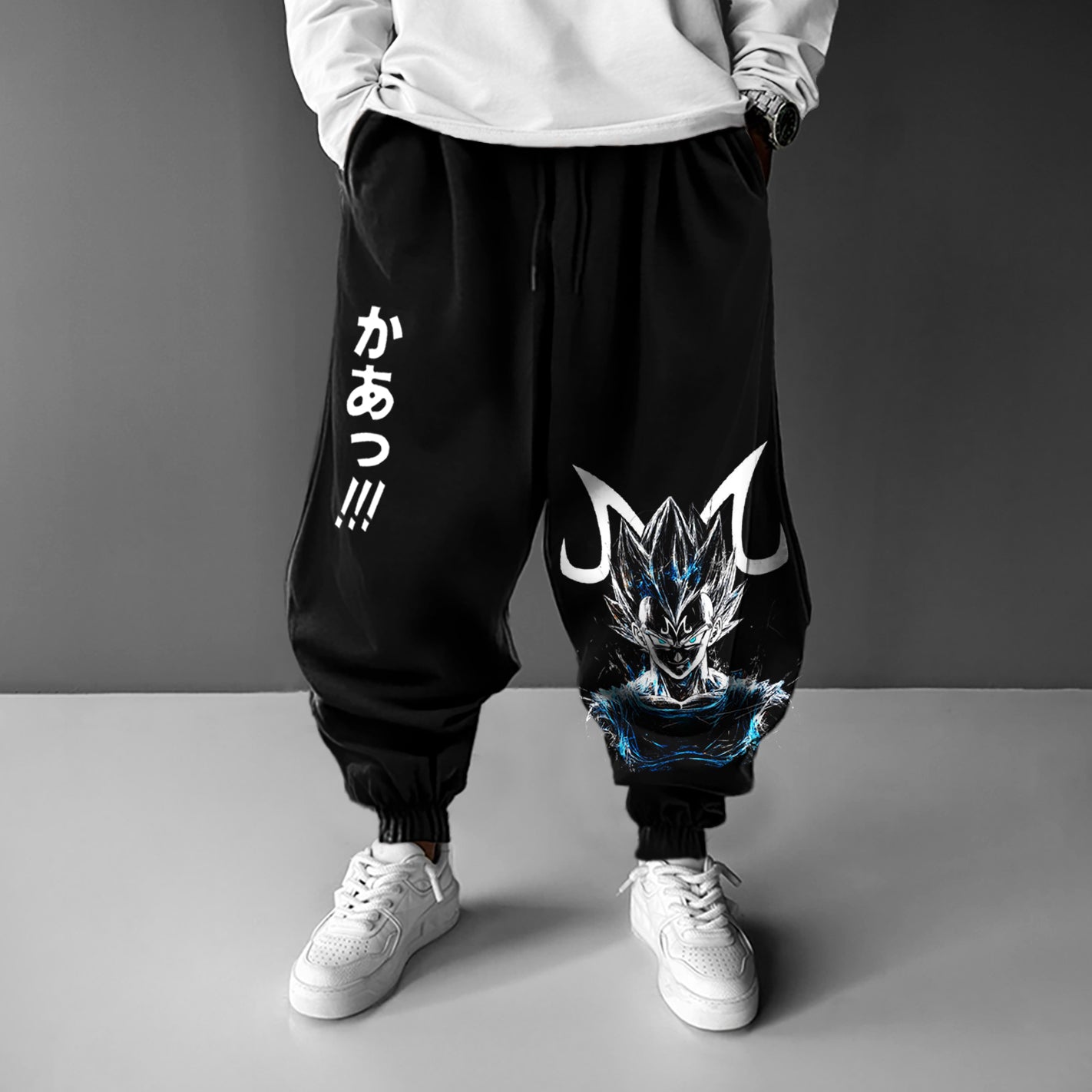 Unisex Oversized Anime Printed Loose Harem Pants