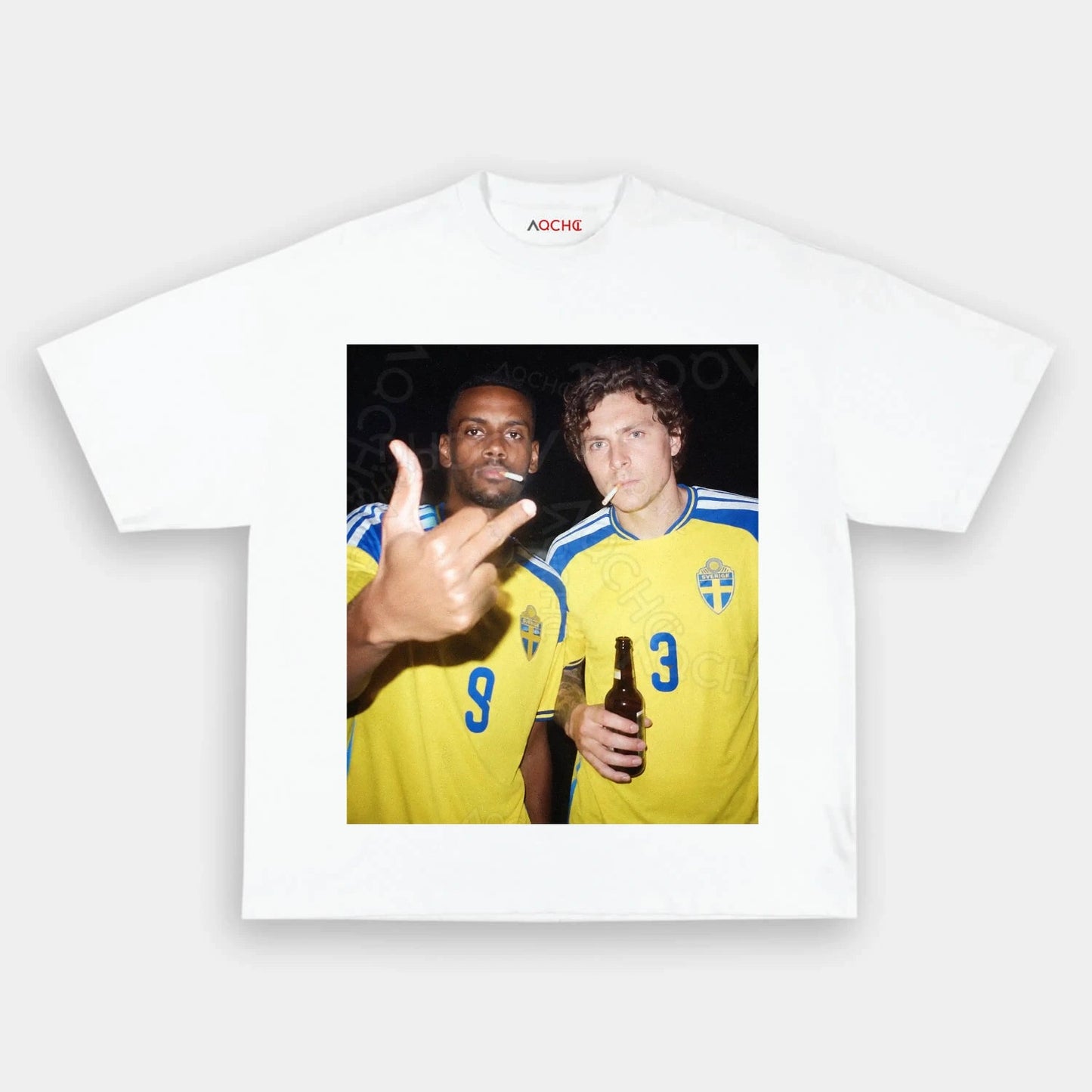 Sweden Football Style Tee 2.1
