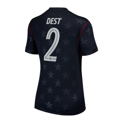 Sergiño Dest USMNT Women's 2026/27 Away Stadium Replica Jersey - Blue
