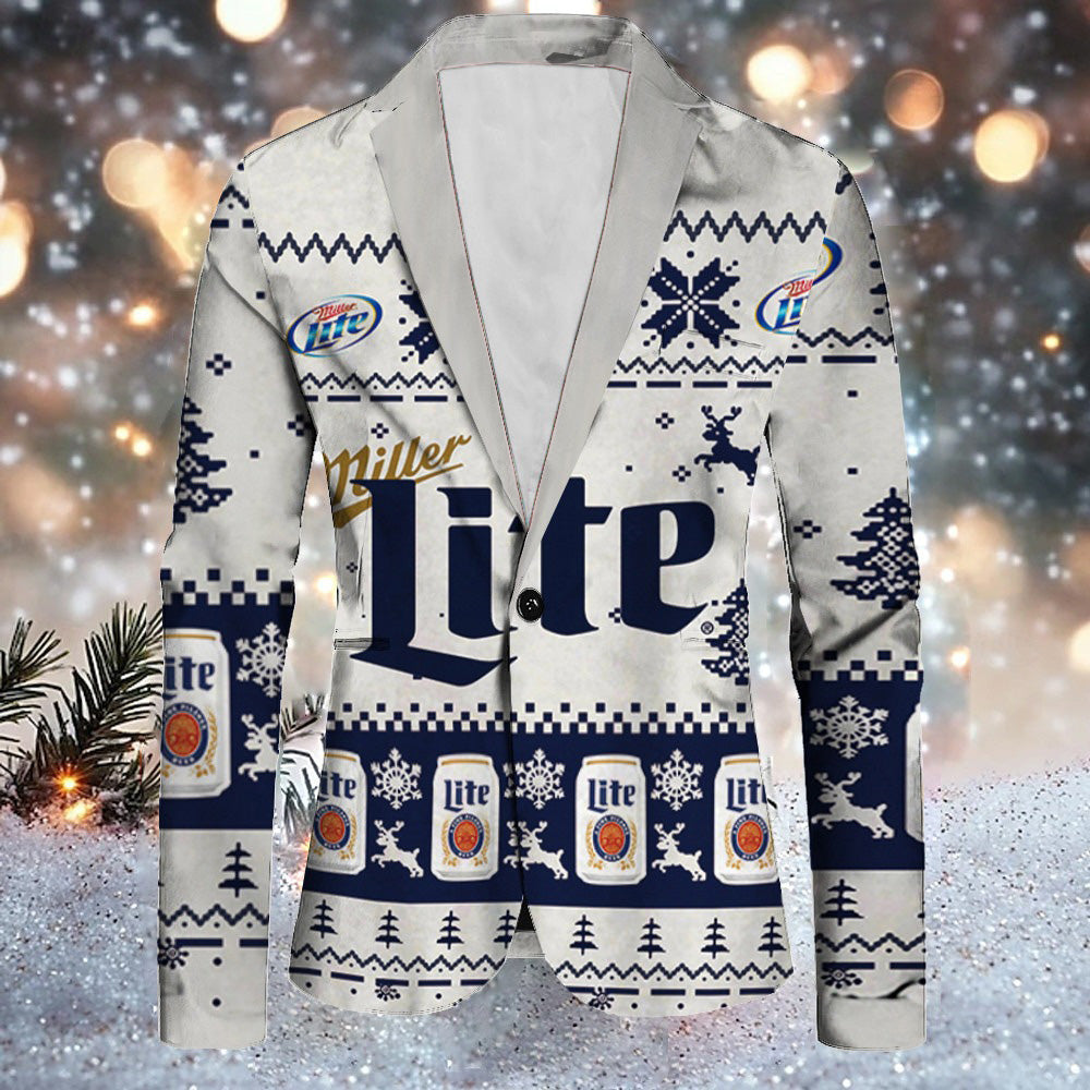 Topprinttees®Men Christmas Jacket & Pants Suit 95a6
