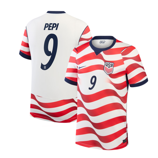Ricardo Pepi USMNT 2026 Home Stadium Replica Jersey - White