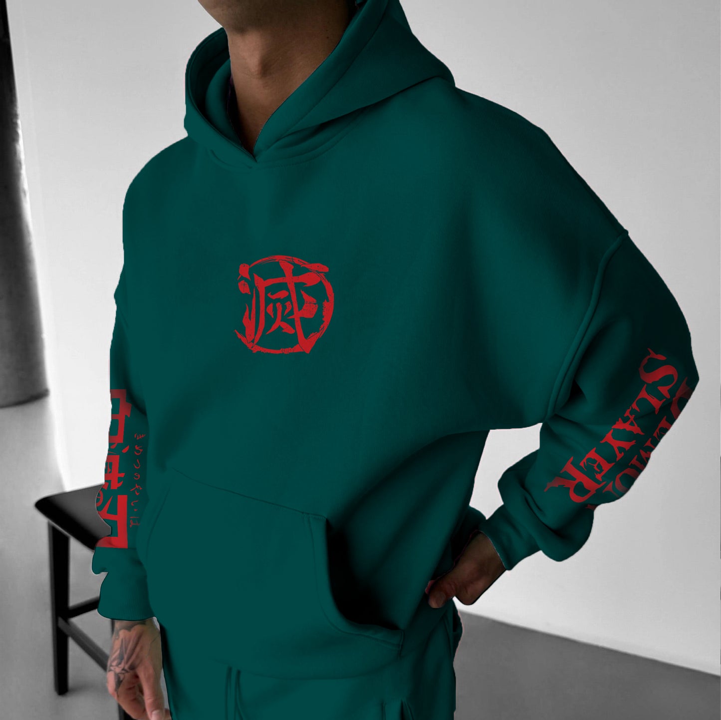 Unisex “ Demon Slayer” Anime Graphic Streetwear Vintage Hoodie
