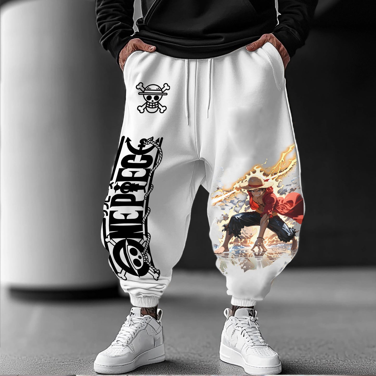 Unisex Anime Printed  Pants丨