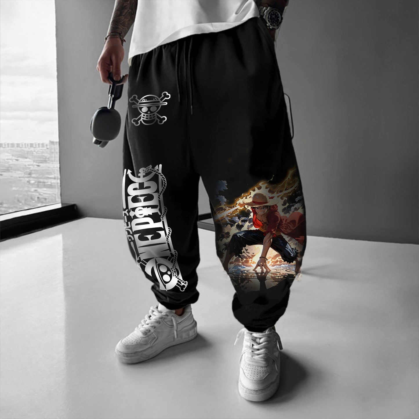 Unisex Anime Printed  Pants丨