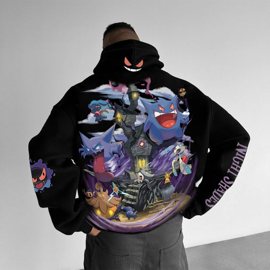 Pokémon Unisex Anime Graphic Streetwear Vintage Hoodie