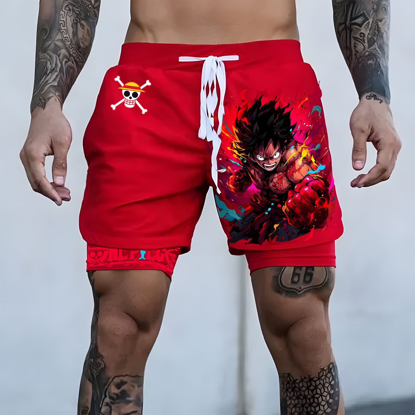 Unisex  “ ” Casual Anime Streetwear Shorts