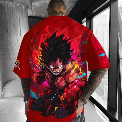 Unisex Anime Inspired Vintage T-Shirt丨