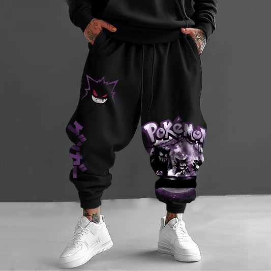 Pokémon Unisex Casual Anime Streetwear Pants