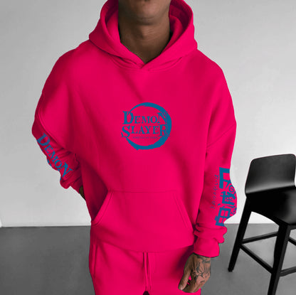 Unisex “ Demon Slayer” Anime Graphic Streetwear Vintage Hoodie