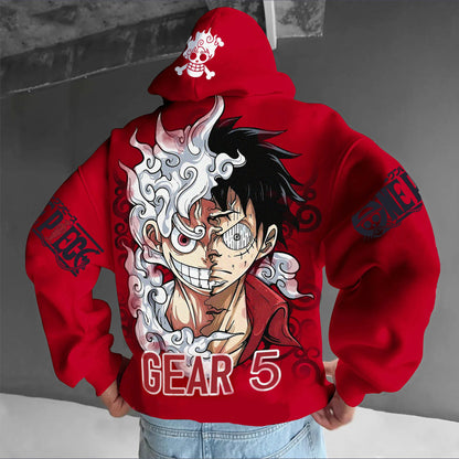 Unisex Anime Graphic Streetwear Vintage Hoodie