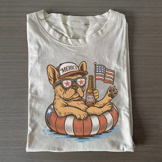 Patriotic Frenchie T-shirt