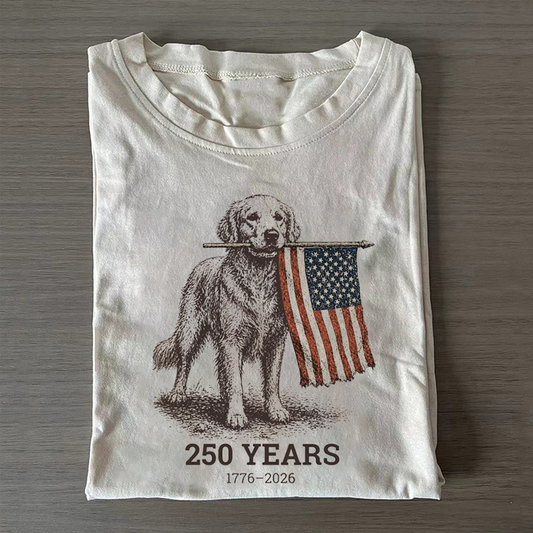 Golden Retriever Patriotic T-shirt