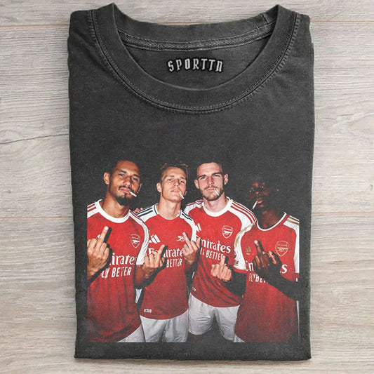 William Saliba & Martin Odegaard & Declan Rice & Bukayo Saka Tee