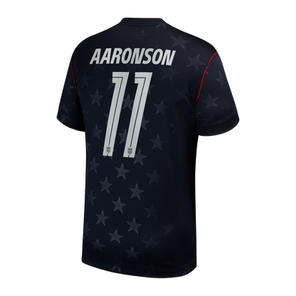 Brenden Aaronson USMNT 2026/27 Away Stadium Replica Jersey - Blue