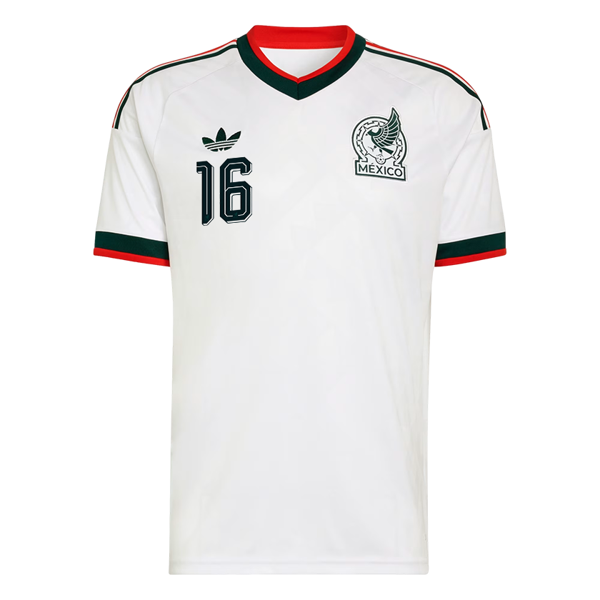 Julián Quiñones Mexico National Team 2026  Away On-Field Jersey - White