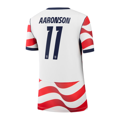 Brenden Aaronson USMNT Women's 2026/27 Home Stadium Replica Jersey - White