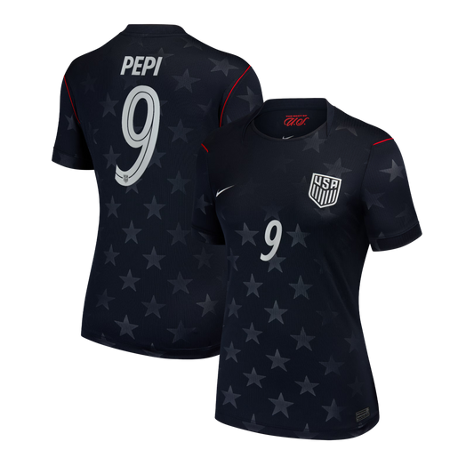 Ricardo Pepi USMNT Women's 2026/27 Away Stadium Replica Jersey - Blue