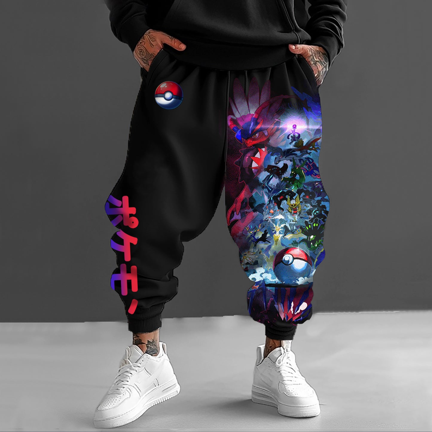 Pokémon Unisex Casual Anime Streetwear Pants