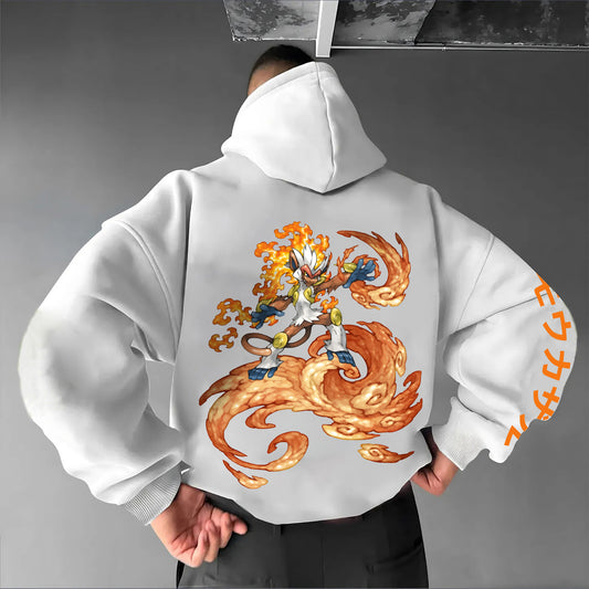 Unisex Anime Graphic Streetwear Vintage Hoodie