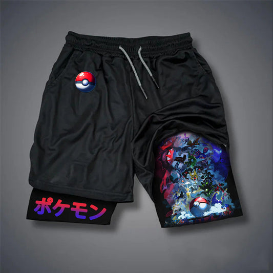 Pokémon Unisex Casual Anime Streetwear Shorts