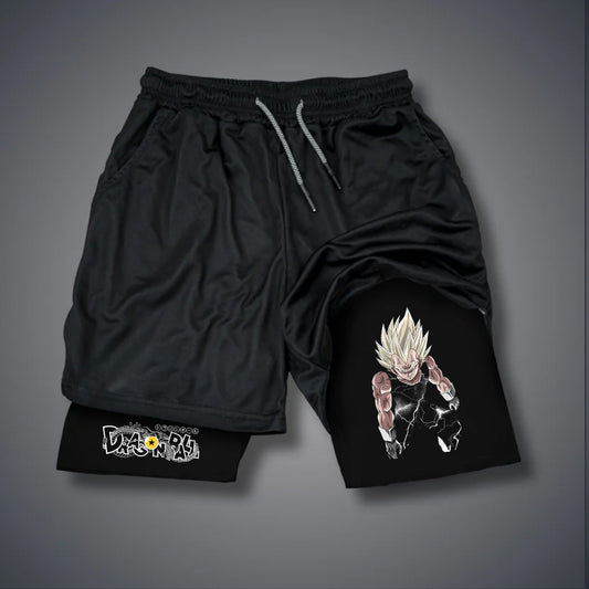 Casual   Anime Printed Gym Shorts