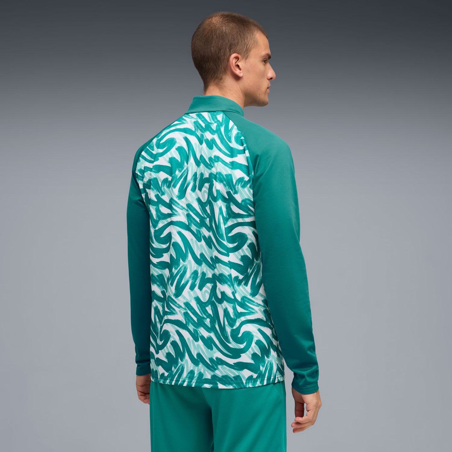Portugal National Team Pre-Match Quarter-Zip Top - Green