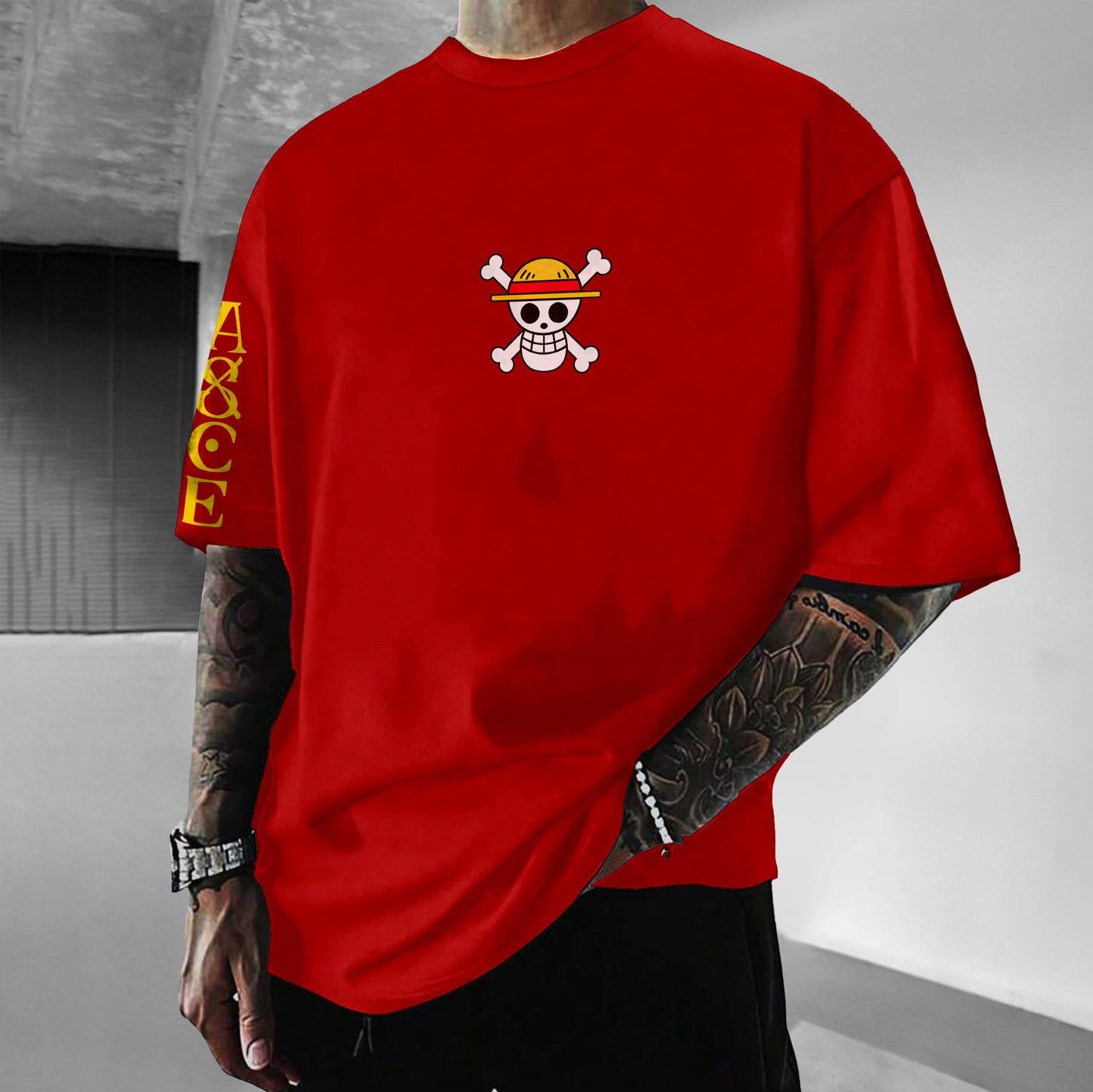 Unisex Anime Inspired Vintage T-Shirt丨