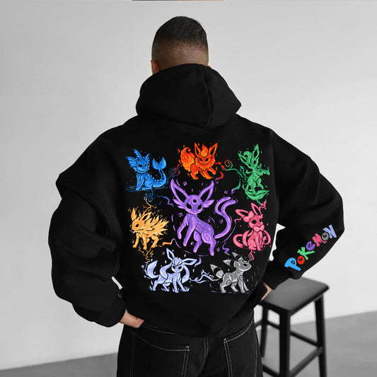 Pokémon Unisex Anime Graphic Streetwear Vintage Hoodie