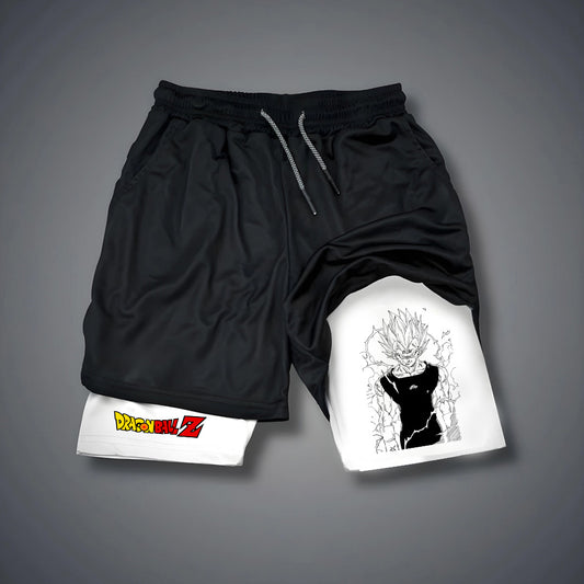 Casual   Anime Printed Gym Shorts