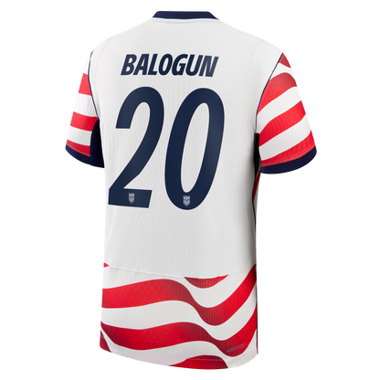 Folarin Balogun USMNT 2026 Home Match Jersey - White